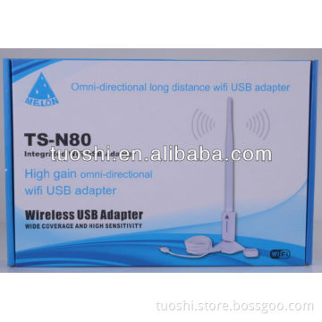 2.4G and 5.8G dual band wireless usb adapter N80